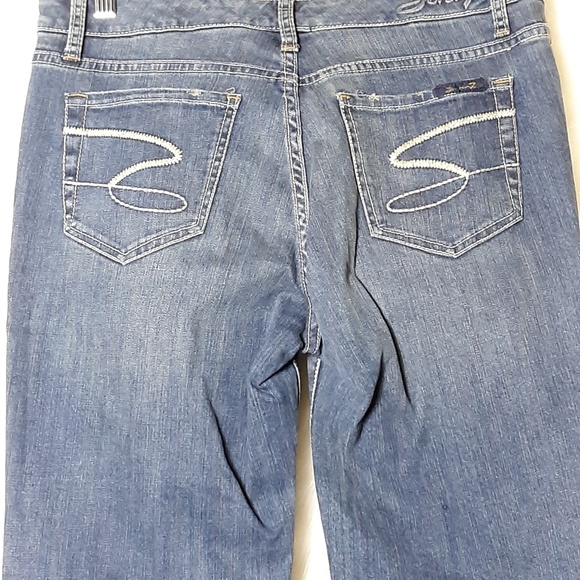 Seven7 Flare Blue Jean SZ 8 - Picture 3 of 6